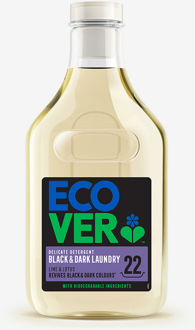 에코버 블랙 울세탁세제 라임&연꽃향, 1개, 1L