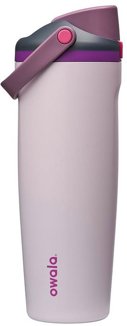 OWALA FREESIP SWAY 단열 스테인리스 스틸 물병 양방향 빨대 버킷 손잡이 여행 학교 스포츠용 887 2ML 30온스 BPA 프리 누출 방지, 드리미 호환 필드