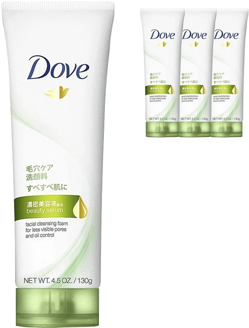 도브 뷰티 세럼 모공 케어 클렌징 폼, 4개, 130g - 쿠팡