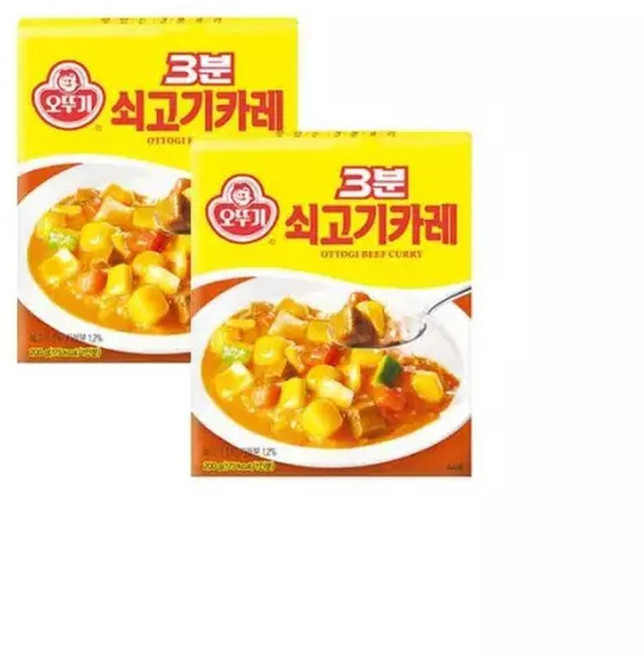 오뚜기 3분 쇠고기카레 200g 12개