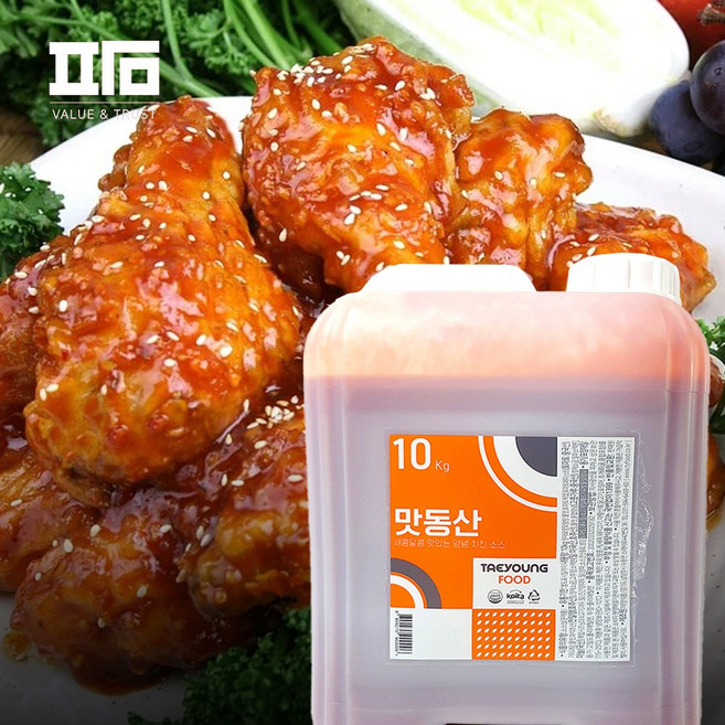 태영 맛동산 양념 치킨 소스 기본맛, 10kg, 1개
