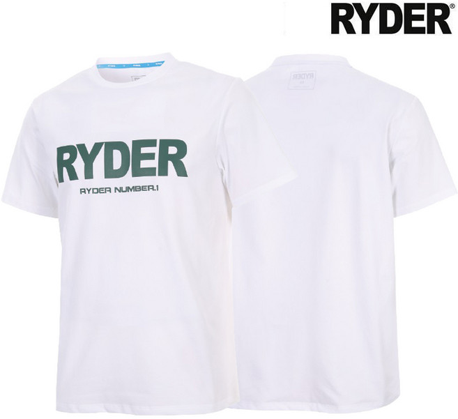 라이더 티셔츠 배드민턴 반팔 상의 남성 여성 코튼라이크 기획 반팔티 화이트 2025RBC-2