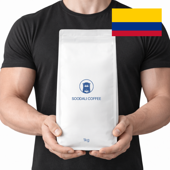 수달리커피 콜롬비아 수프리모 후일라 커피 원두, 1개, 1kg, 홀빈(분쇄안함)