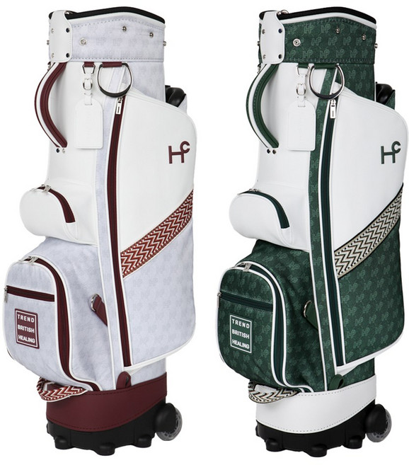 힐크릭 골프 바퀴 휠 캐디백 어반 웨빙포인트 트롤리 골프가방, 화이트