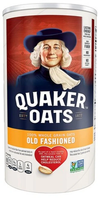 Quaker 퀘이커 올드 패션 오트밀 510g 100% 홀그레인 오트 시리얼 귀리 Oatmeal, 1개 - 쿠팡