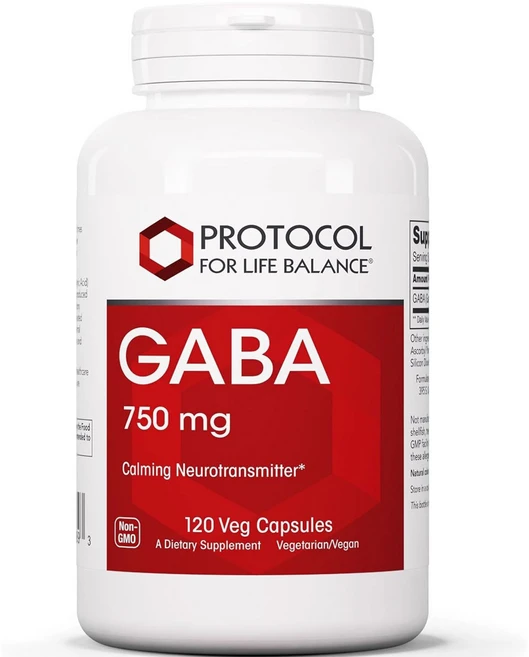 프로토콜포라이프밸런스 가바 750mg 베지테리언 캡슐, Protocol for Life Balance, GAB, 1개, 120정 - 쿠팡
