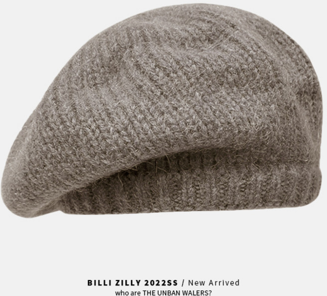 앙고라 베레모 여 추동 뽀글이 화가 모자로 얼굴 가득 따뜻한 울베레모