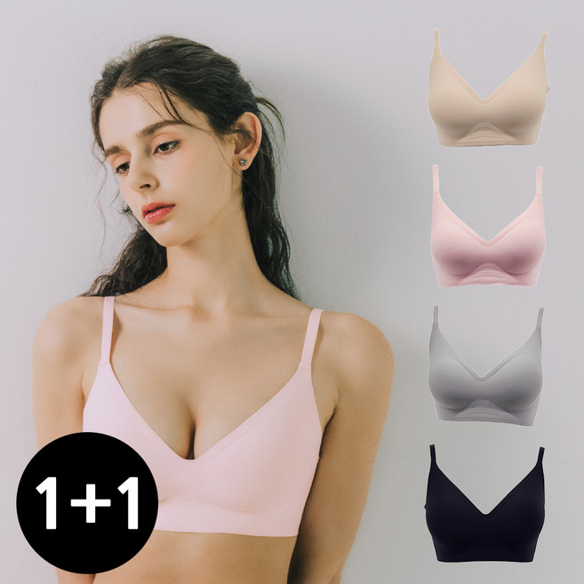 베이직스킨 숨쉬는 사계절 데일리핏 밀착 심리스 브라 BSE-Y251 252