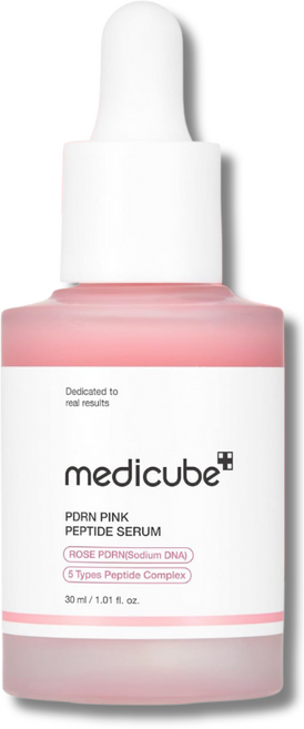 medicube PDRN粉紅胜肽精華安瓶 保濕透亮 緊緻彈力 敏弱肌推薦, 1個, 30ml