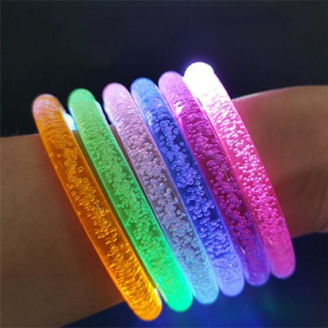 축제 어린이 야광팔찌 콘서트 생일파티 LED팔찌 야간, 1개, 화이트