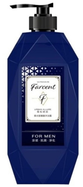 farcent 花仙子 LES PARFUMS DE Farcent 香水 胺基酸沐浴露 雪松琥珀, 780g, 1瓶