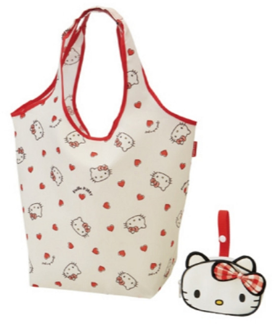 헬로키티 쇼핑 장바구니 에코백 (지갑 주머니 세트), 1개