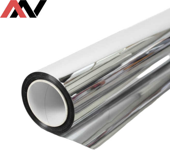 [맞춤재단] AAV 열차단 하프 반사필름 사생활 보호 썬팅지 (150x50cm), 90%