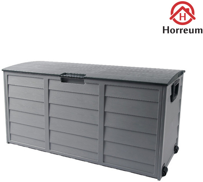 호레움 야외보관함 수납 정리함 데크박스 조립식창고 290L HR 4022, 단품