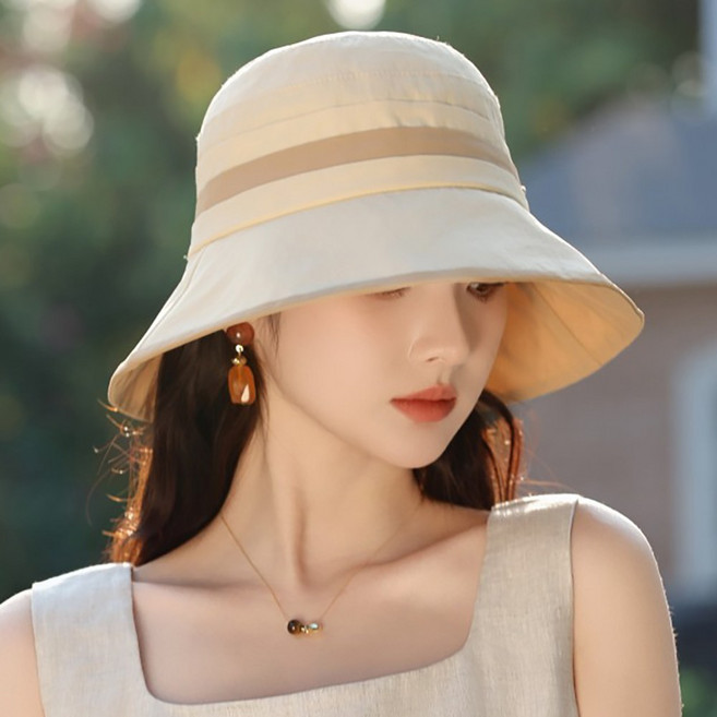 모브렛 챙넓은 자외선 차단 버킷햇 벙거지 중년 여성 엄마 봄 여름 모자