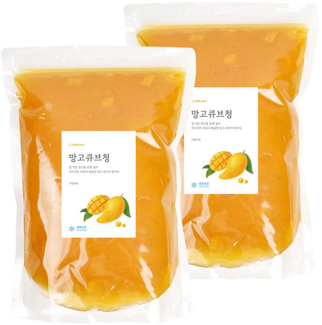 담아요 수제 망고큐브청, 2개, 1개입, 1kg