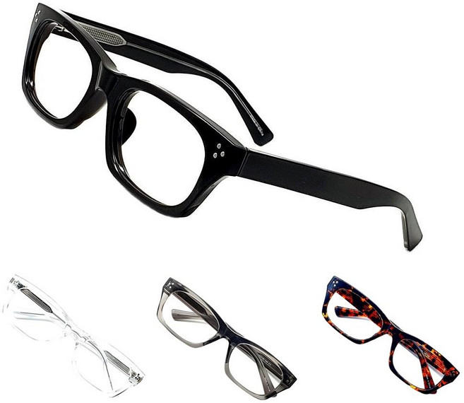 EYES ONE 남자 여자 사각 뿔테 안경 스퀘어 빈티지 명품 패션 투명 안경테