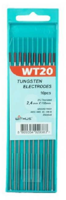 위더스 텅스텐 용접봉 토륨 2.4 x 150 mm 10p, 5개, WT20.