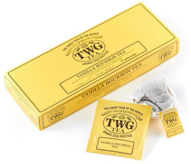 TWG 바닐라 버번 루이보스 티백 15개입 TWG Tea Vanilla Bourbon Tea Rooibos Tea Vanilla 15 Hand Sewn, 15개