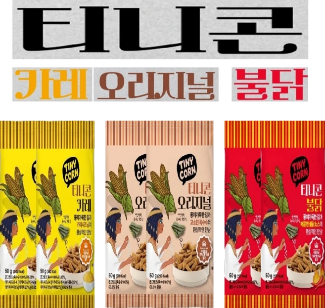 티니콘 혼합 오리지날 불닭 카레, 6개, 300g - 쿠팡