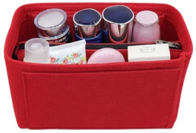 노마지니 에코백이너백 대용량 정리 백인백, 레드, 1개