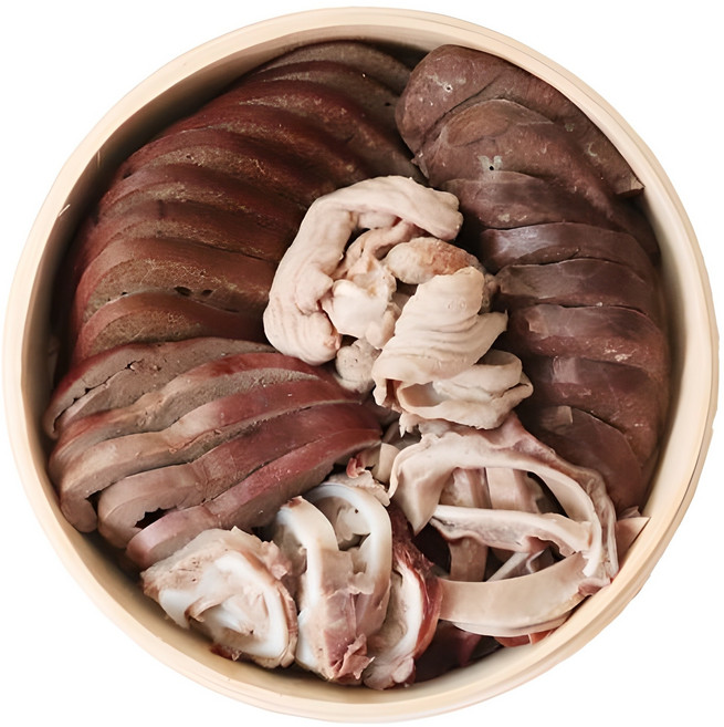 국내산 순대내장 모둠 1KG 오소리감투 간 허파 염통 울대 소창, (냉장)삶은 순대내장모둠 1KG, 1개