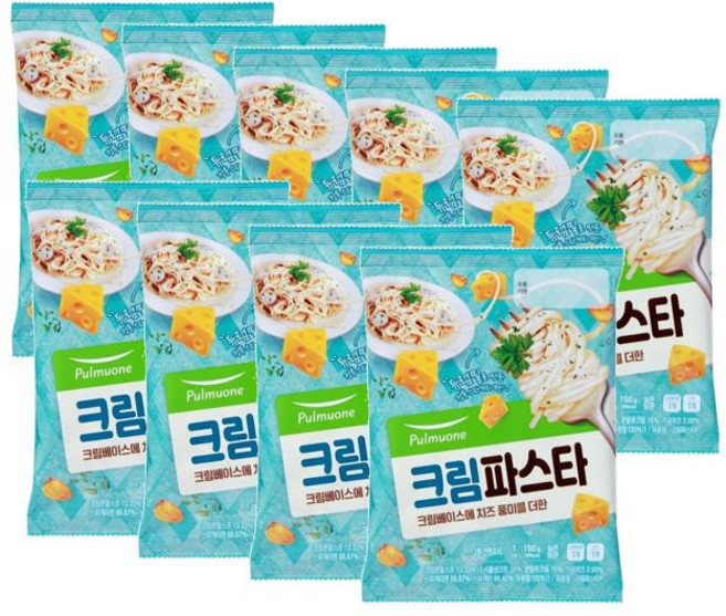 풀무원 크림 파스타 1인분, 150g, 9개