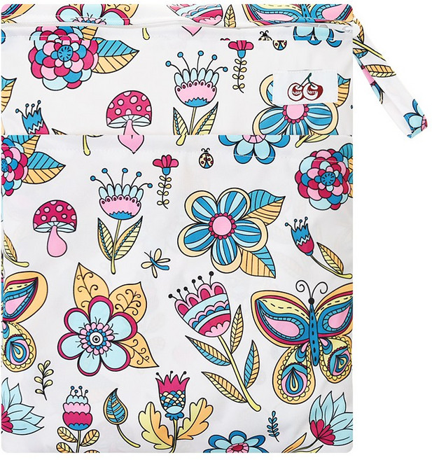 처비체리 웻백(방수파우치) 히든가든(Hidden Garden) 기저귀 가방