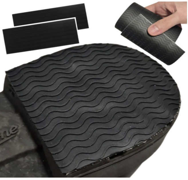 안심구매단 구두 밑창 보강 고무 패드 뒷굽 단화 하이힐, 블랙, 2세트