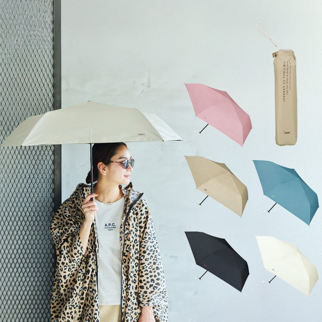 [일본직수입] 더블유피씨 솔리드 미니 solid mini 초경량 양산 우양산