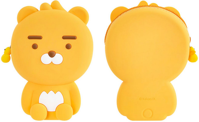 카카오프렌즈 / 리틀프렌즈 실리콘 스탠딩 파우치 / 소지품파우치 이어폰파우치 디지털파우치 에어팟파우치