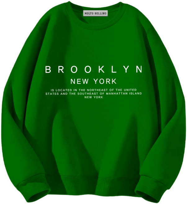 몰토벨리노 브룩클린뉴욕 스탠다드 맨투맨 티셔츠