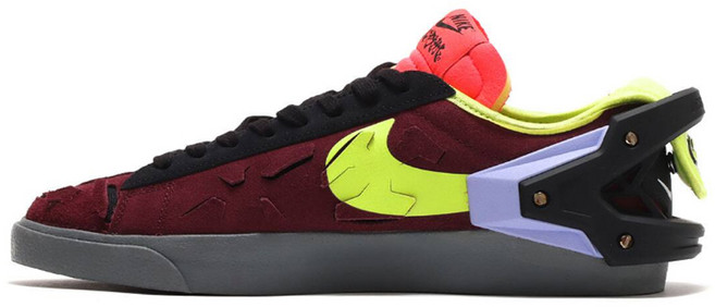 국내매장판 나이키 x 아크로님 블레이저 로우 나이트 마룬 DN2067-600