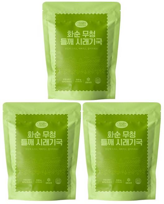 전라도 화순 무청 들깨시래기국, 3개, 530g