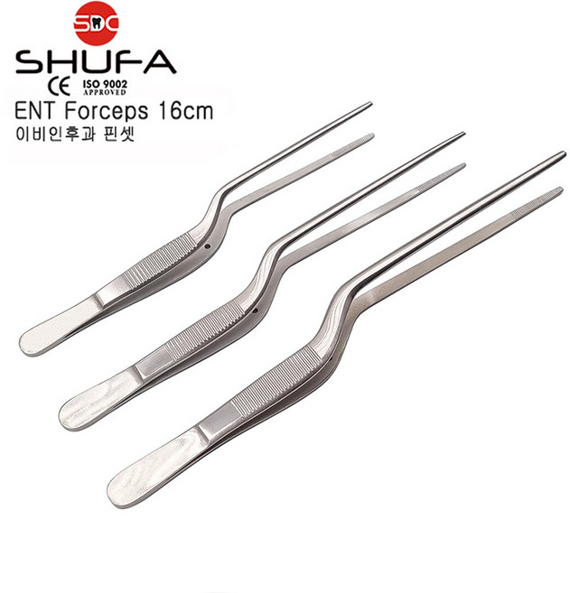 SHUFA 이비인후과핀셋 이엔티포셉 16cm (귀지제거/ 슈파 ENT Forceps ), 1개