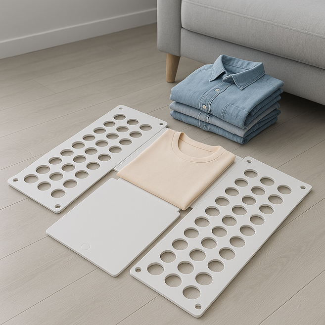 다잇즈 빨래 개주는 기계 옷접는 판, 2개, 화이트