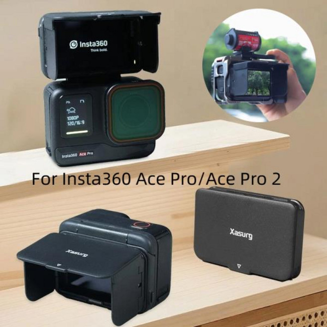 360 Ace 2용 자석 스크린 후드 1세트 - 허리 높이 뷰파인더가 있는 보호용 눈부심 선쉐이드