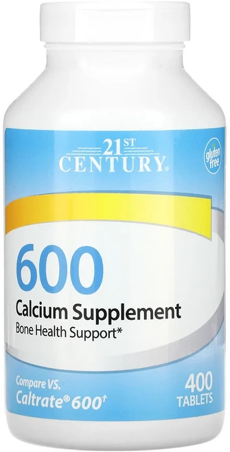 21st Century 칼슘 보충제 600 400정(1정당 600mg), 21stCentury칼슘보충제600400정1정당600m, 1개 - 쿠팡