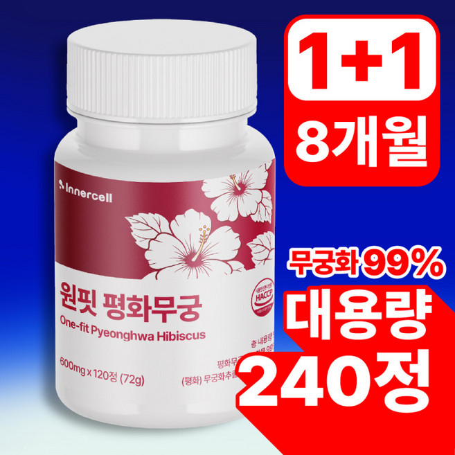 원핏 평화무궁 정품 식약청인증, 2개, 120정