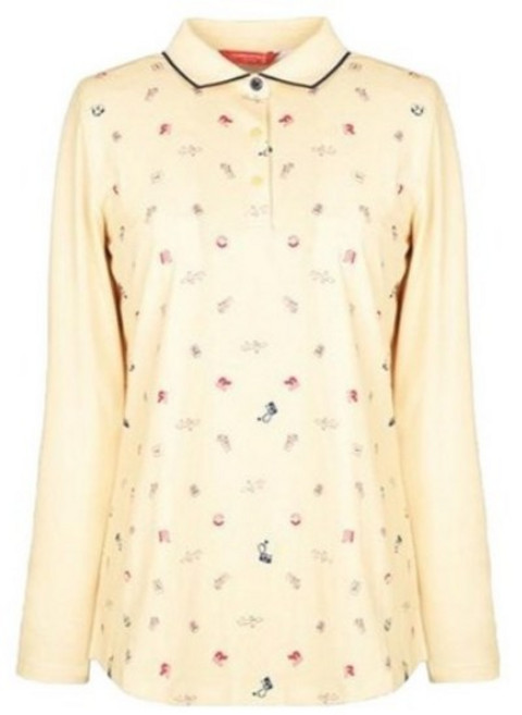 크로커다일레이디 여성용 폴리 카라 액티비 티셔츠 CLCSTS206