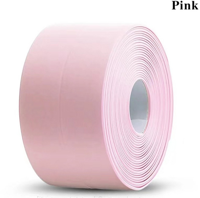 PVC 방수 스티커 스토브 균열 욕조 스트립 스타일 싱크 스트립 자체 욕실 실란트 주방, 320cm, 3.8cm, [02] 3.8cm, 1개