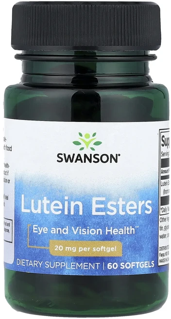 몸관리하세요 겨울입니다 Swanson 루테인 에스터 20mg 소프트젤 60정 특별관리진행, 1개 - 쿠팡