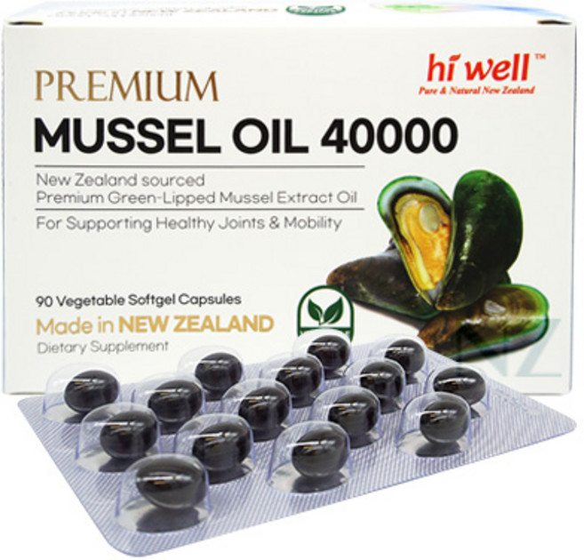 하이웰 프리미엄 초록입홍합 오일 40000 90소프트젤 캡슐, 90정, 1개