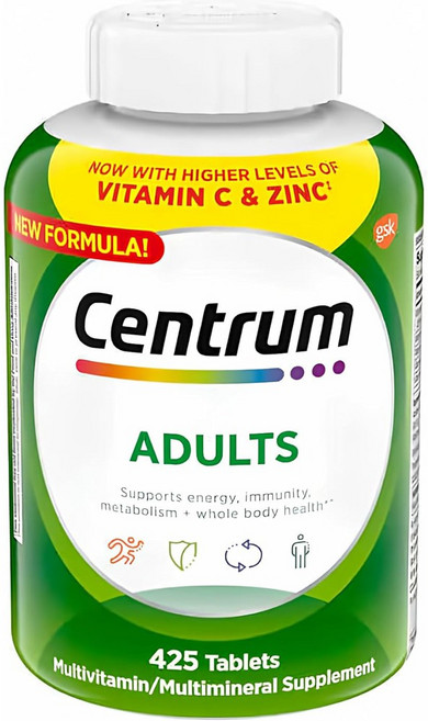 센트룸 멀티비타민 남녀공용 대용량 425정 비타민C Centrum Multivitamin, 1개