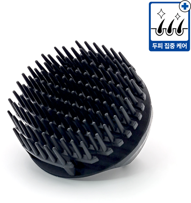 바스롤더 스칼프 케어 두피 마사지 샴푸 브러쉬, 1개, 블랙