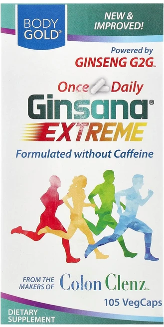 BodyGold Ginsana® Extreme 105 VegCaps, 1개, 105정 - 쿠팡