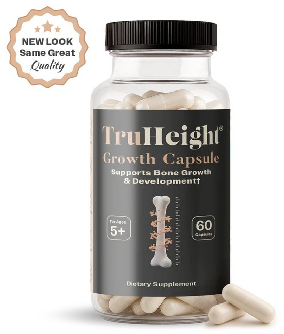 [본사] 트루하이트 그로스 키 즈 꿈이 크는 어린이 청소년 성장기 멀티비타민 영양 제품 60캡슐 TruHeight, 1개, 60정