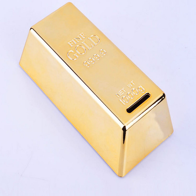 비엘라후스 골드바저금통 금괴 - 플라스틱아님, 골드, 1개