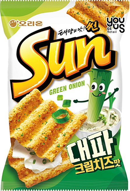 유어스 썬칩 대파크림치즈맛, 18개, 80g