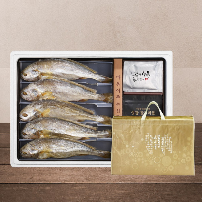 [동이네수산] 영광법성포 보리굴비 한상세트 1호 (보리굴비 5미30~32cm+보리순차+찰보리쌀) 추석선물, 1개